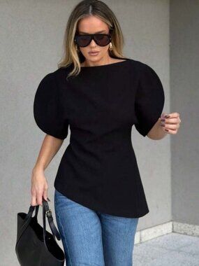ZARA PUFF SLEEVE TOP ZW COLLECTION